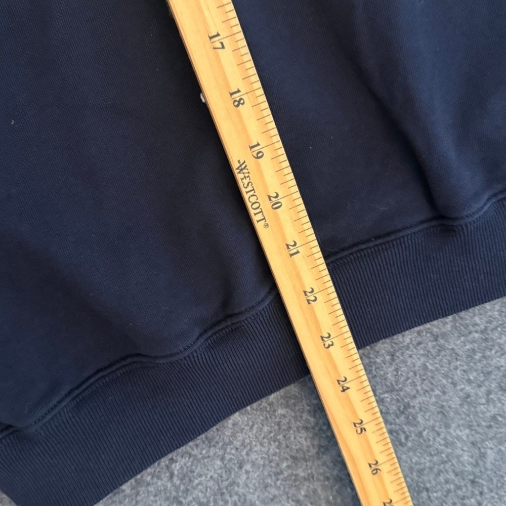 Polo Ralph Lauren French Terry Logo American Flag Sweatshirt Women M Blue Boxy - Picture 8 of 10